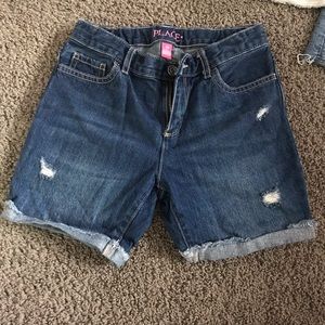 Denim shorts girls size 10